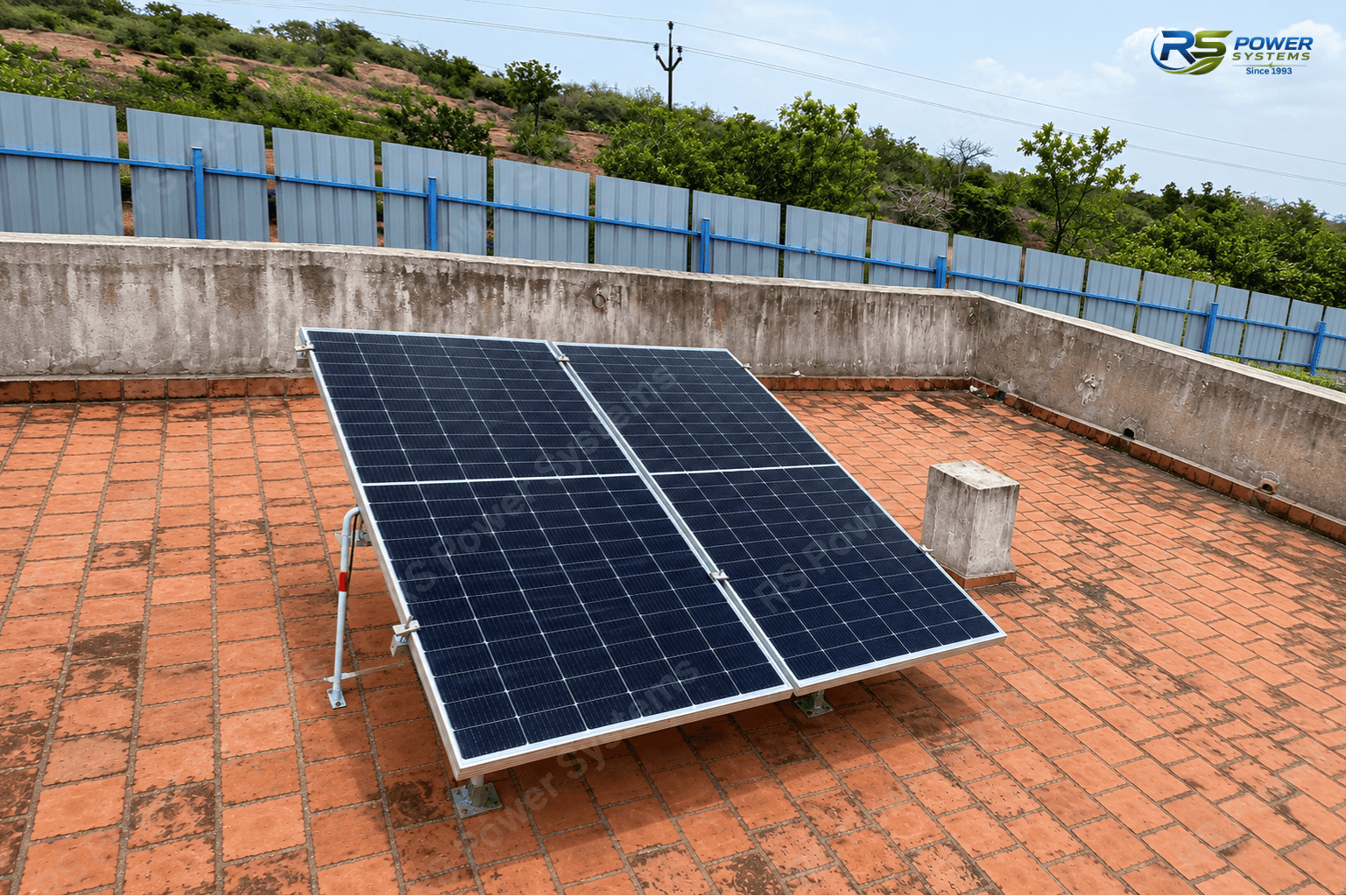 1kW Off-Grid Solar Power Backup System for Power Cut Areas Madurai